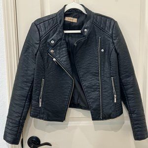 Small, Black Leather Jacket